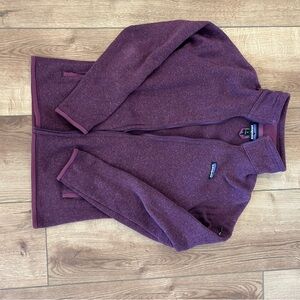 Patagonia Maroon Better Sweater Jacket